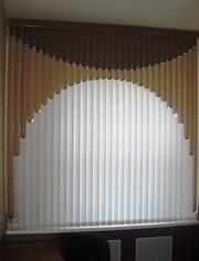 Мультифактурные вертикальные жалюзи из ткани и пластика в Симферополе