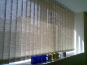 Вертикальные жалюзи из бамбука и джутовой ткани Симферополь Крым.