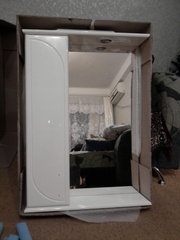 шкаф настенный с зеркалом для ванной