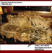 Золочение мебели, позолота дерева, Киев
