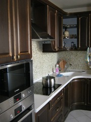 Кухни из массива дерева под заказ