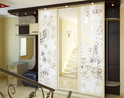 шкафы купе с пескоструйным рисунком