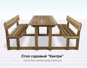 Деревянная садовая мебель на заказ