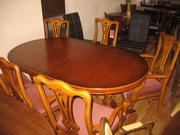 Комплект: стіл (розкладний) + 6 стільців