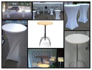 Аренда коктельного стола, барный стол в аренду.