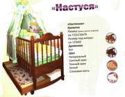 Кроватка детская деревянная