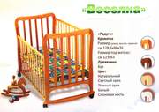 Кроватка детская деревянная
