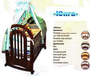 Кроватка детская деревянная